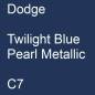 Preview: Dodge, Twilight Blue Pearl Metallic, C7.